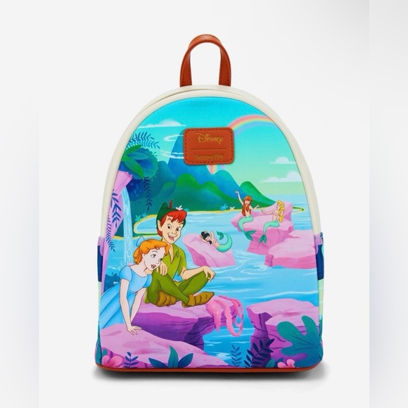 Loungefly Handbags - Disney Loungefly Peter Pan mermaid Lagoon Mini Backpack NWT